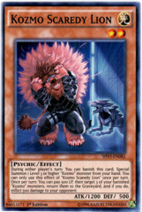 Kozmo Scaredy Lion - SHVI-EN082 - Super Rare - 1st Edition